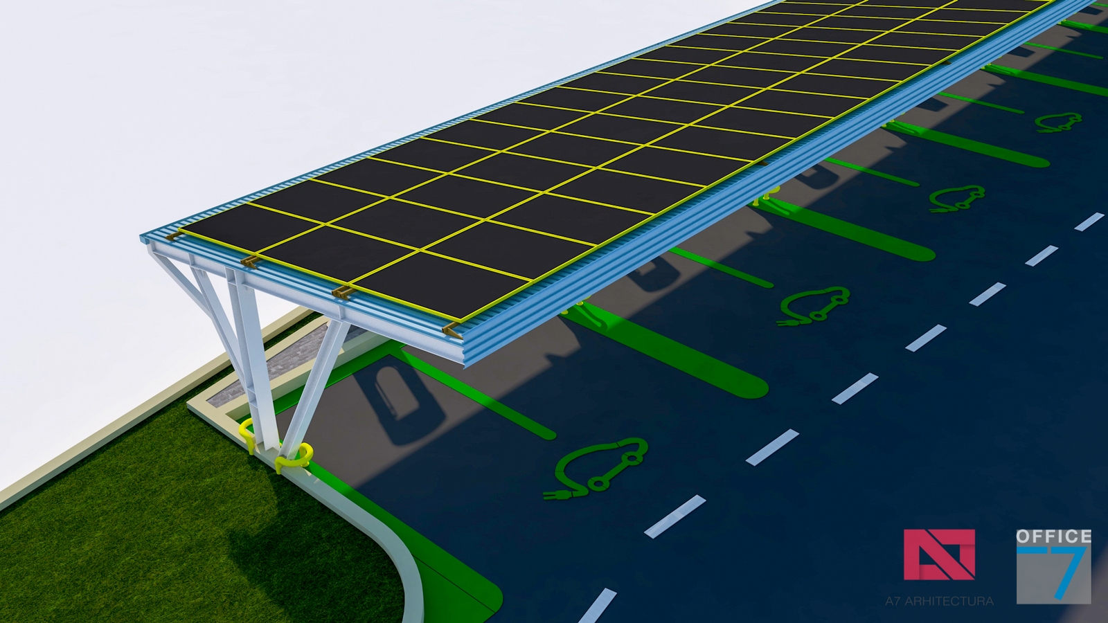 Solar Car Port 1 – Proiect Benzinarie